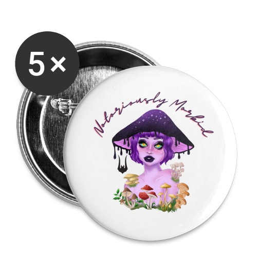 NM Pretty Poison - Buttons large 2.2'' (5-pack)