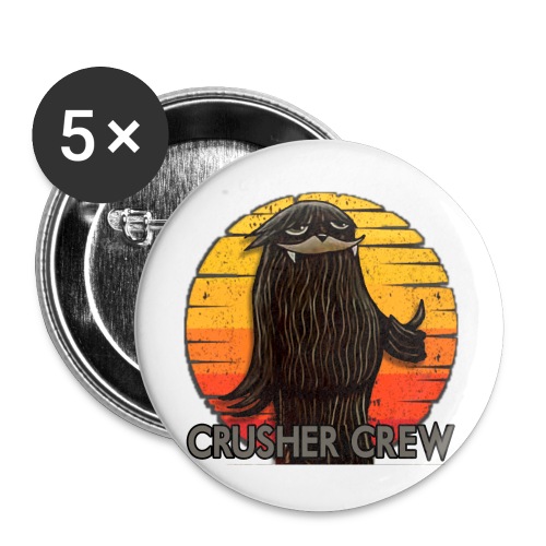 Crusher Crew Cryptid Sunset - Buttons large 2.2'' (5-pack)