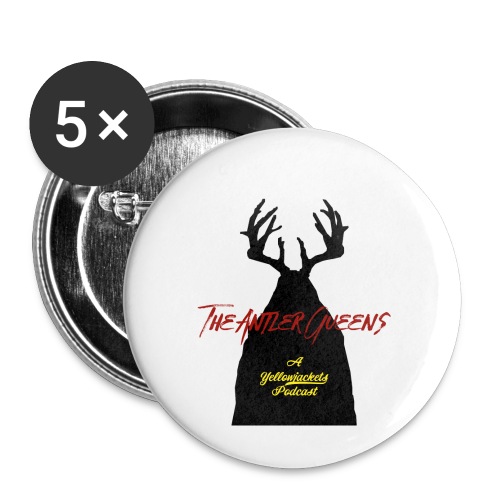 TheAntlerQueensLogo - Buttons large 2.2'' (5-pack)