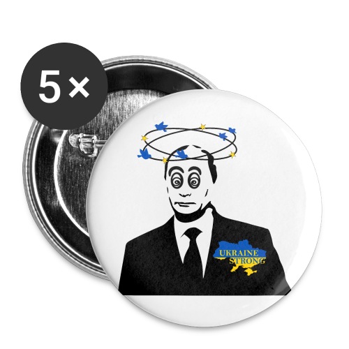 Putin Knocked Out - Buttons large 2.2'' (5-pack)