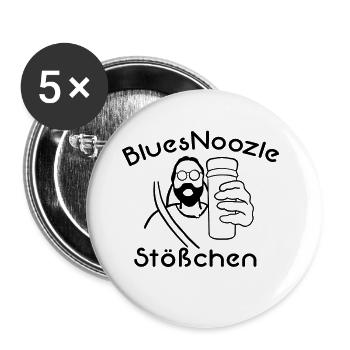 BluesNoozle - Buttons large 2.2'' (5-pack) - white