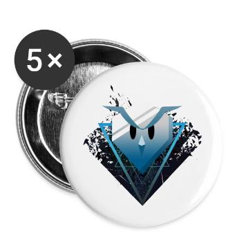 Hootenheim Logo - Buttons large 2.2'' (5-pack) - white