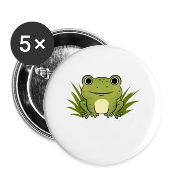 World s Best Frog Catcher For Herpetologist New - Buttons large 2.2'' (5-pack) - white
