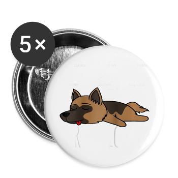 Science I NAP Periodic Table Meme Meh German Sheph - Buttons large 2.2'' (5-pack) - white