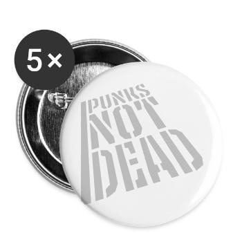 punks not dead quote - Buttons large 2.2'' (5-pack) - white