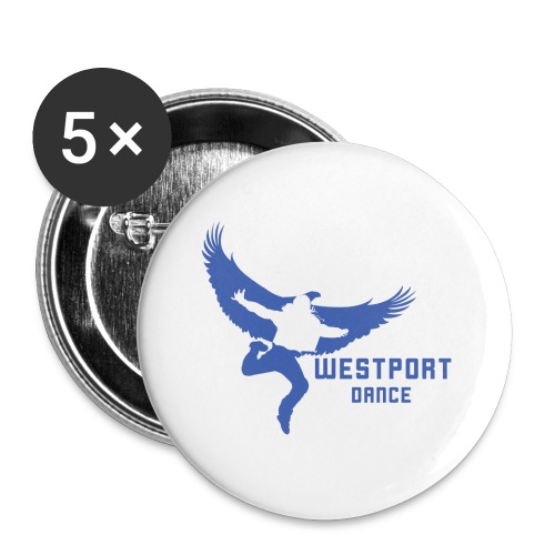 BLUE LOGO - Buttons large 2.2'' (5-pack)