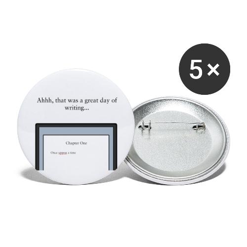 A Day of Writing - Buttons large 2.2'' (5-pack)