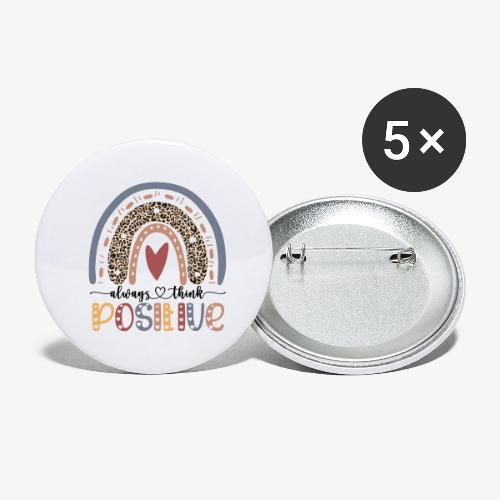 Always Think Positive - Buttons large 2.2'' (5-pack)