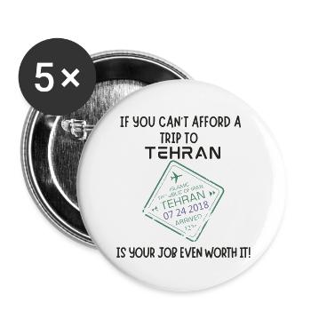 Trip to Tehran - Buttons large 2.2'' (5-pack) - white