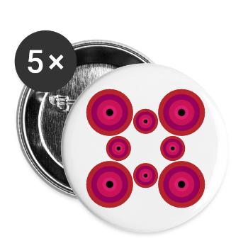 Amazing circle - Buttons large 2.2'' (5-pack) - white