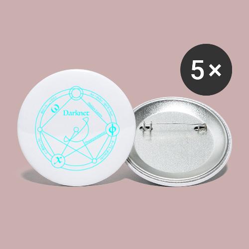 darknet cyan - Buttons large 2.2'' (5-pack)