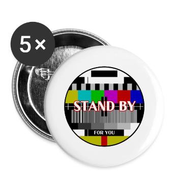 Calligraphic Watchwords – Color Bar for Screen Adj - Buttons large 2.2'' (5-pack) - white