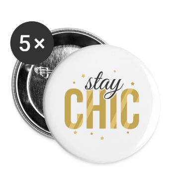 Cute Girl Text Design - Buttons large 2.2'' (5-pack) - white