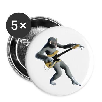 Futuristic space monkey - Buttons large 2.2'' (5-pack) - white