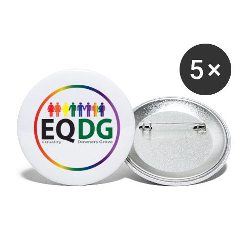 EQDG circle logo - Buttons large 2.2'' (5-pack)