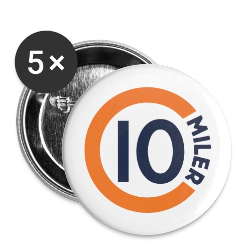 C10M LOGO CIRCLE UVA COLORS reverse - Buttons large 2.2'' (5-pack)