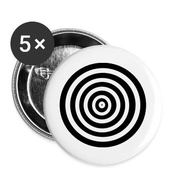 Circles - Buttons large 2.2'' (5-pack) - white