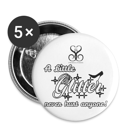 a little glitter - Buttons large 2.2'' (5-pack)