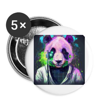 Trans Panda: A Vision of Progress - Buttons large 2.2'' (5-pack) - white