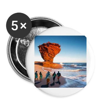 South Bay Shores - Buttons large 2.2'' (5-pack) - white