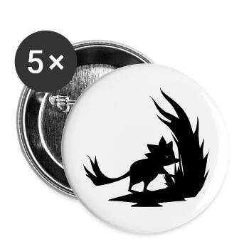 kangaroo rat blade of grass vector - Buttons large 2.2'' (5-pack) - white