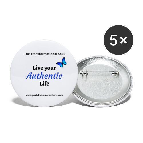 Live your Authentic Life - Buttons large 2.2'' (5-pack)