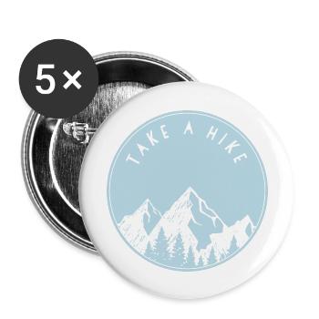 Take A Hike - Buttons large 2.2'' (5-pack) - white