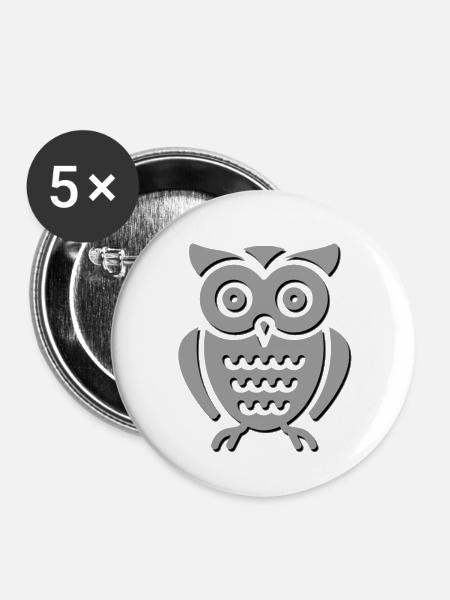 Growl - Buttons large 2.2'' (5-pack) - white