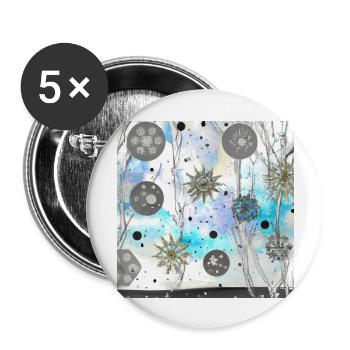 Winter's First Snow - Buttons large 2.2'' (5-pack) - white