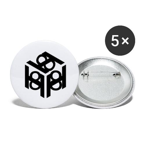 H 8 box logo design - Buttons large 2.2'' (5-pack)