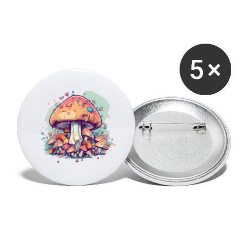 The Fungus Family Fun Hour - Buttons large 2.2'' (5-pack)