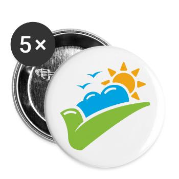 Good Weather Traveling - Buttons large 2.2'' (5-pack) - white