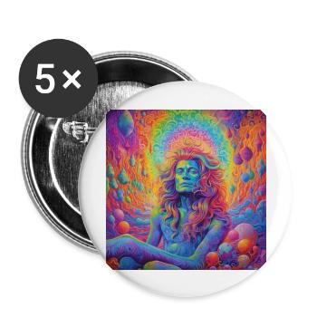DMT Trip - Buttons large 2.2'' (5-pack) - white