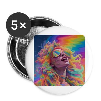 DMT Trip - Buttons large 2.2'' (5-pack) - white