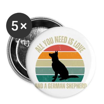 Guardian Hearts Unwavering Loyalty And Love - Buttons large 2.2'' (5-pack) - white
