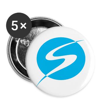 S DESIGN - Buttons large 2.2'' (5-pack) - white