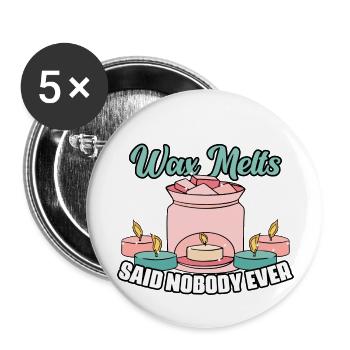 Cool Wax Melting For Candles Hobby A Chandler - Buttons large 2.2'' (5-pack) - white