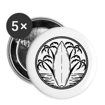 Surf Circle - Buttons large 2.2'' (5-pack) - white