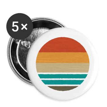Abstract Sunset - Buttons large 2.2'' (5-pack) - white