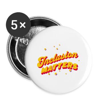 Inclusion matters - Buttons large 2.2'' (5-pack) - white