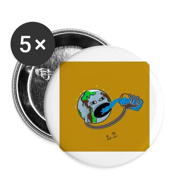 hot weather in the planet - Buttons large 2.2'' (5-pack) - white