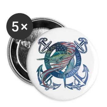 American Billfish - Buttons large 2.2'' (5-pack) - white