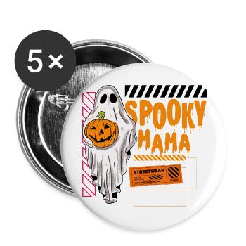 Spooky Mama Cool Halloween Design - Buttons large 2.2'' (5-pack) - white