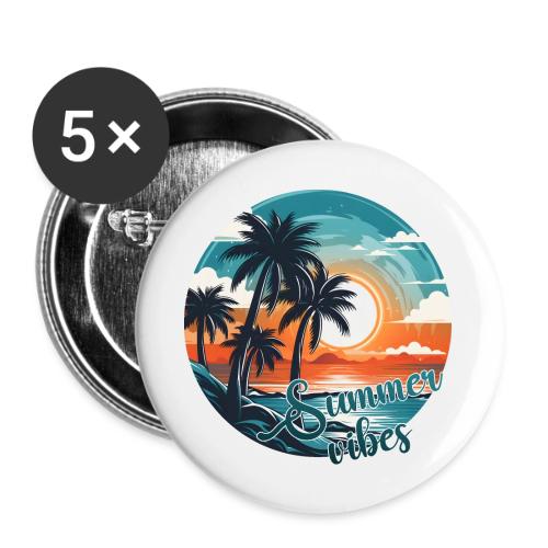 Vintage Summer Vibes - Buttons large 2.2'' (5-pack)