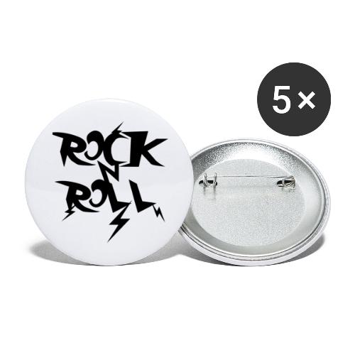 rocknroll - Buttons large 2.2'' (5-pack)