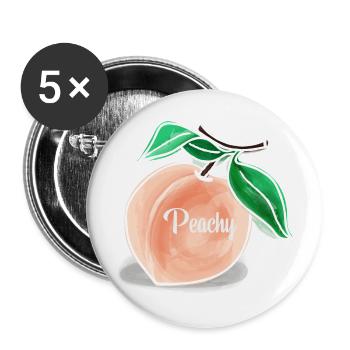 Peachy A Quote Of Satisfaction Everything Is Just - Buttons large 2.2'' (5-pack) - white