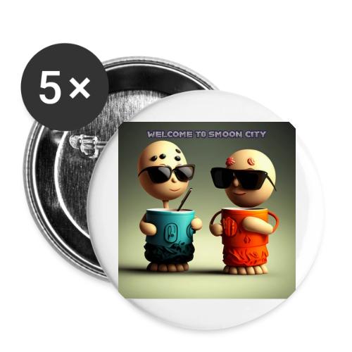 Welcome to Smoon City - Buttons large 2.2'' (5-pack)