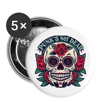 Punk s Not Dead - Buttons large 2.2'' (5-pack) - white
