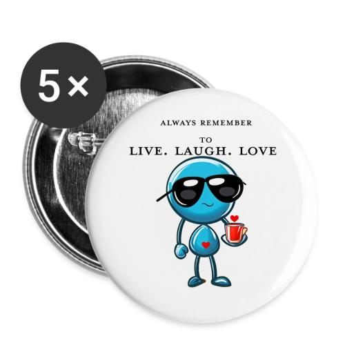Remember to live laugh love - Buttons large 2.2'' (5-pack)