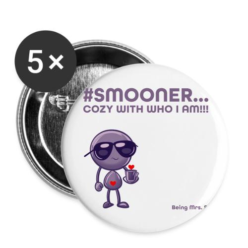 Smoon City_Cozy with who I am - Buttons large 2.2'' (5-pack)